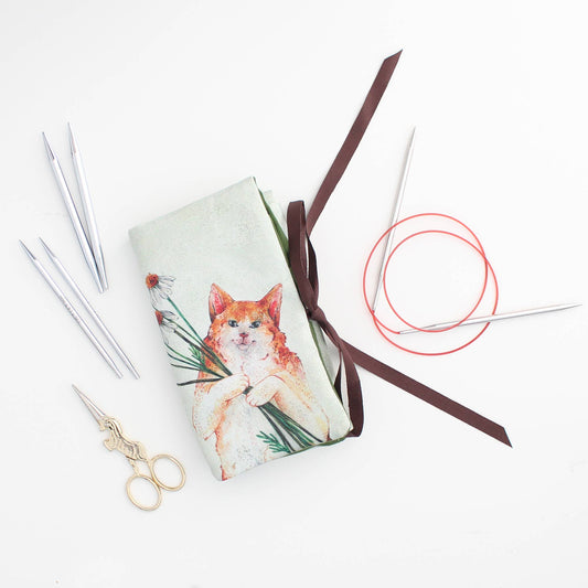 Kasper the Cat | Needle Case | Pencil Roll: Multi