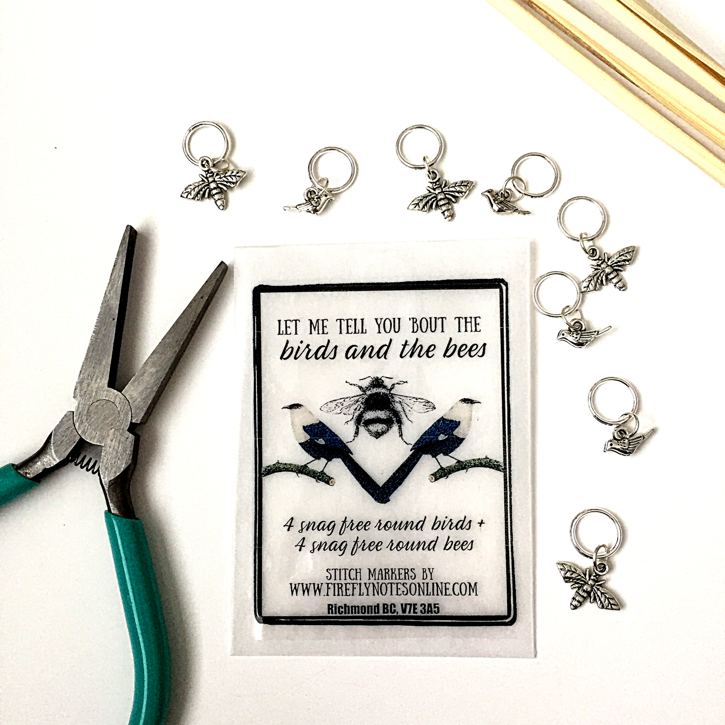 Birds and Bees | Stitch Markers