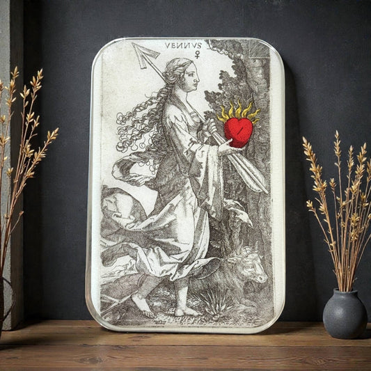 Venus & the Flaming Heart | Notions Tin (Large)
