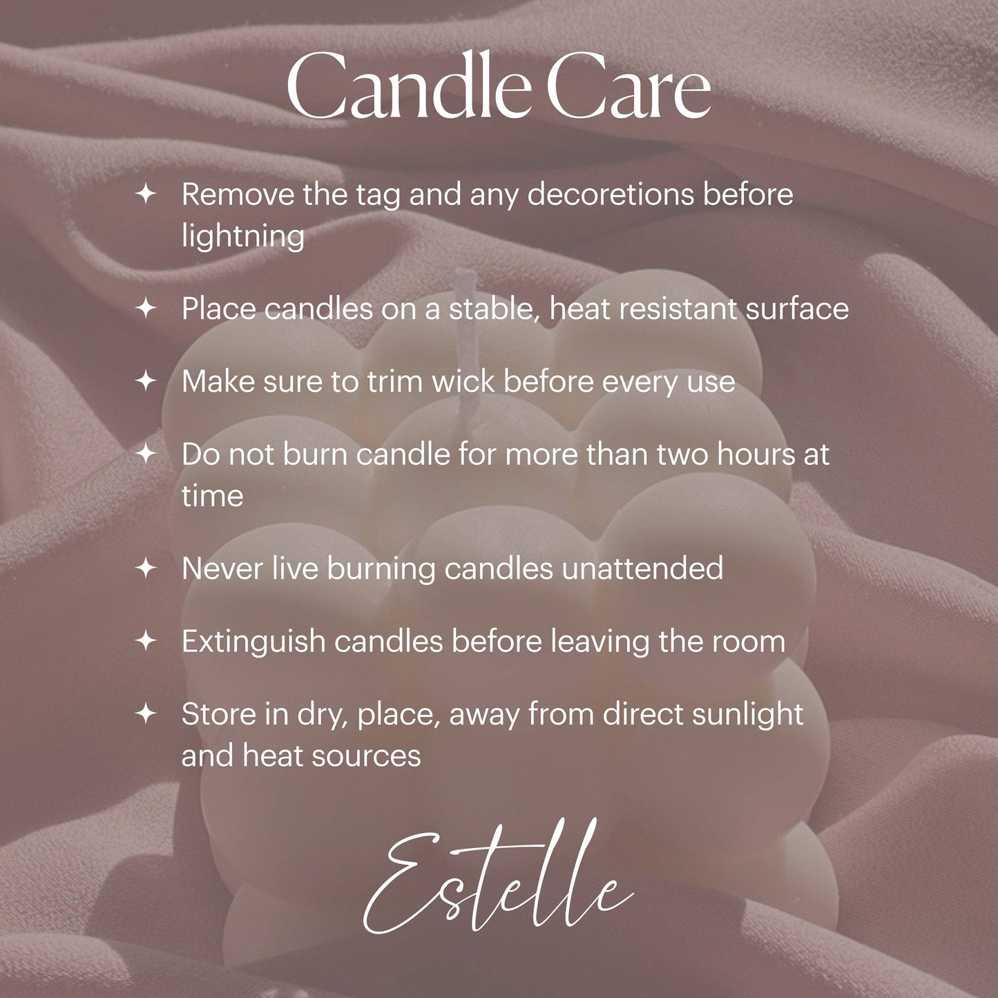 Handmade Yarn Ball Candle | Trendy Rope Vegan Home Decor