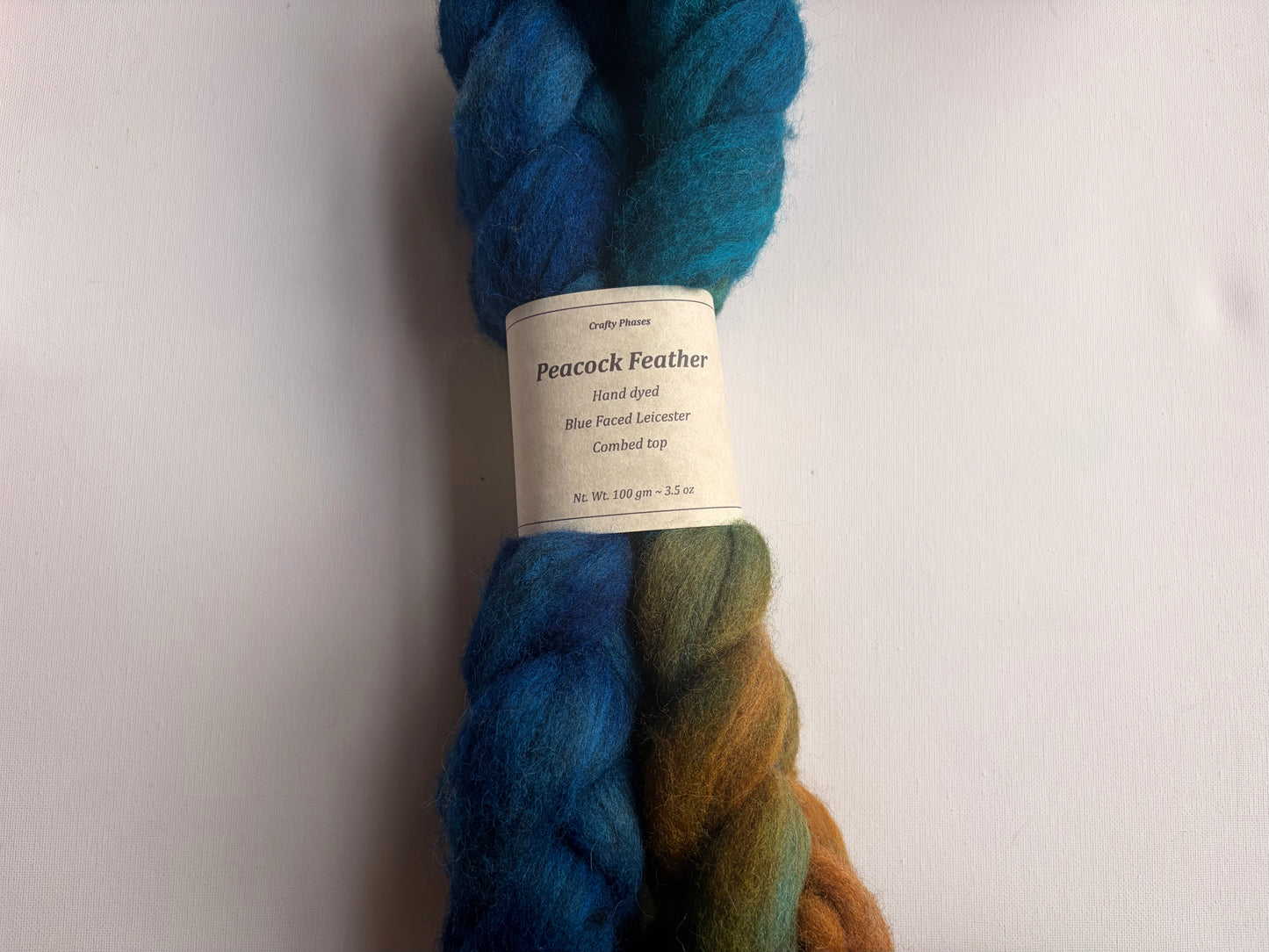 Blue Faced Leicester | Hand Dyed Combed Top
