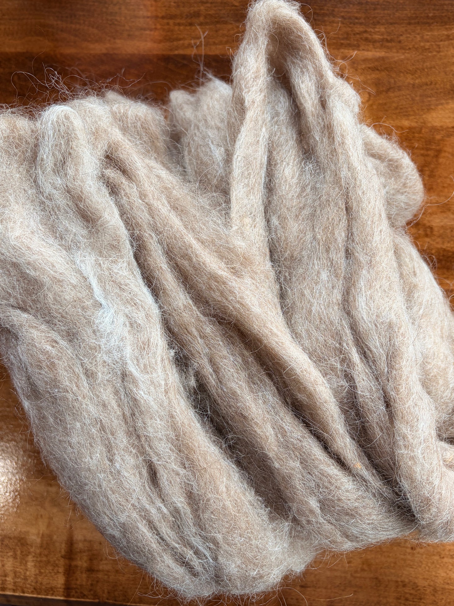 Icelandic Wool, Silk | Roving | 100g