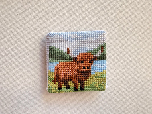 Cross Stitch Art Magnet | 2”