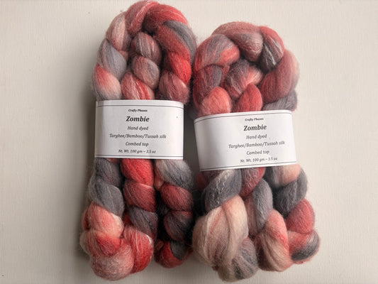 Targhee Tussah Bamboo | Combed Top Fibre