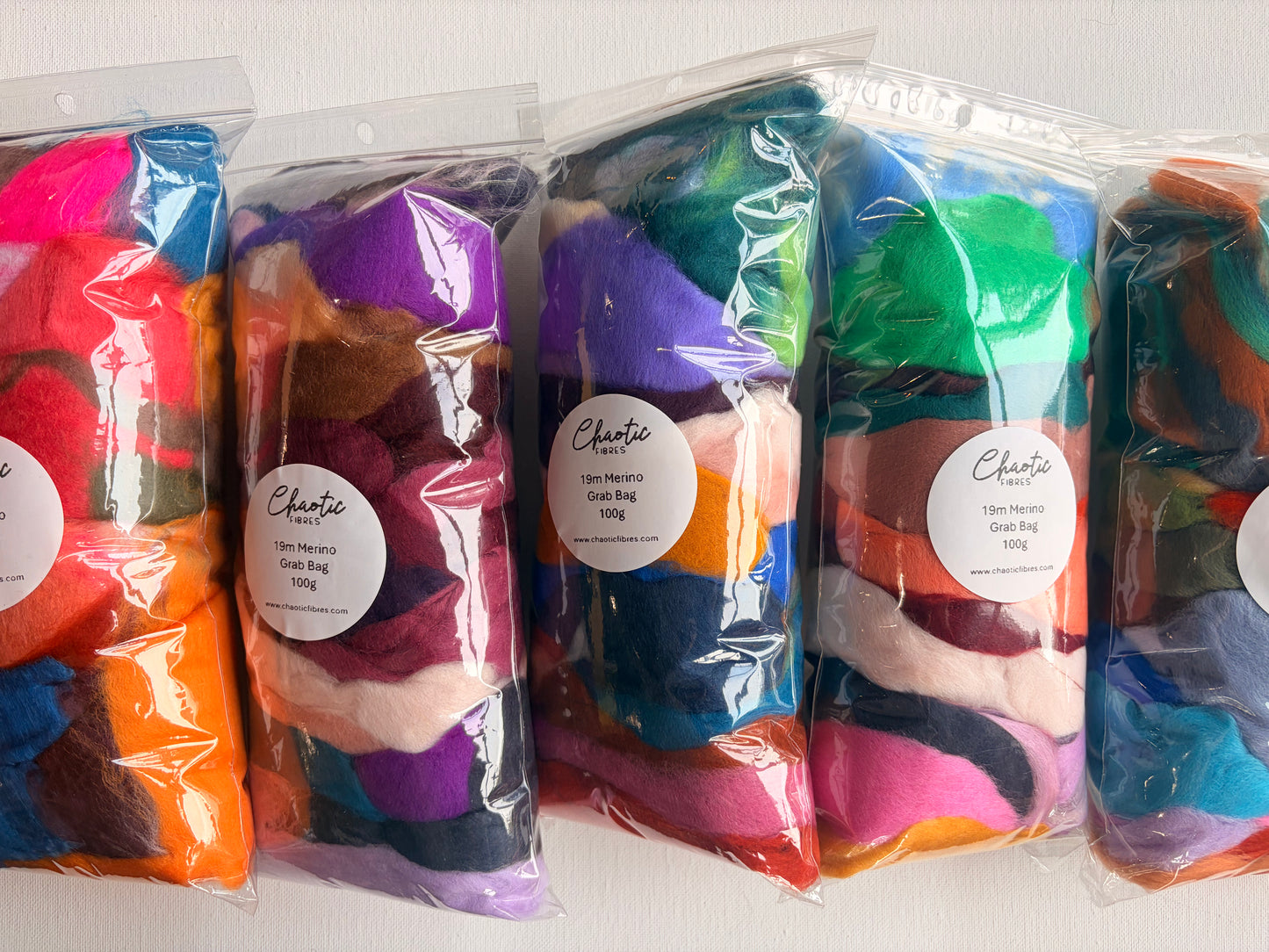 19 micron Merino Grab Bag | 100 g