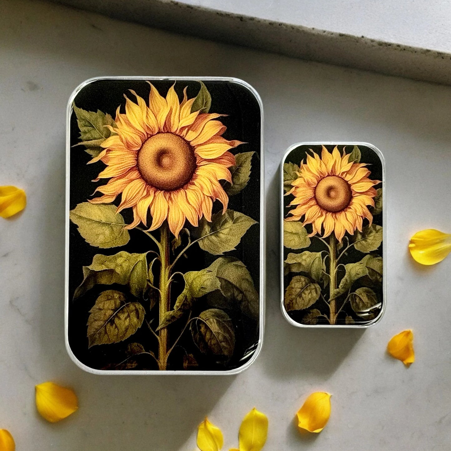 Sunflower Tin | Notions Tin