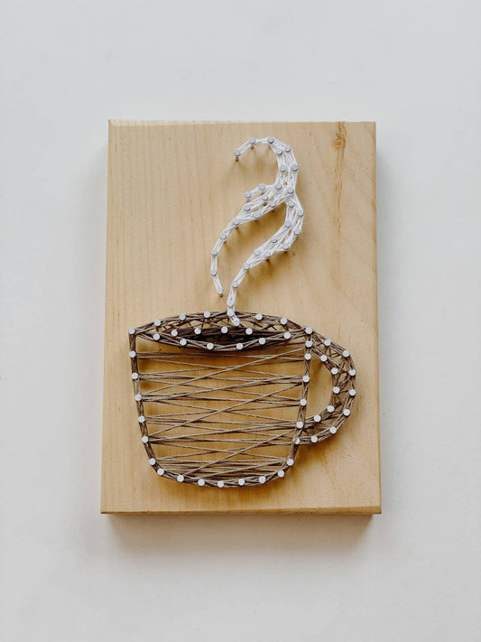 Coffee/Tea DIY String Art Kit