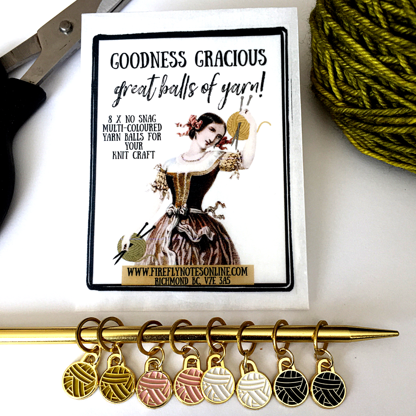 Yarn Ball Stitch Marker Pack