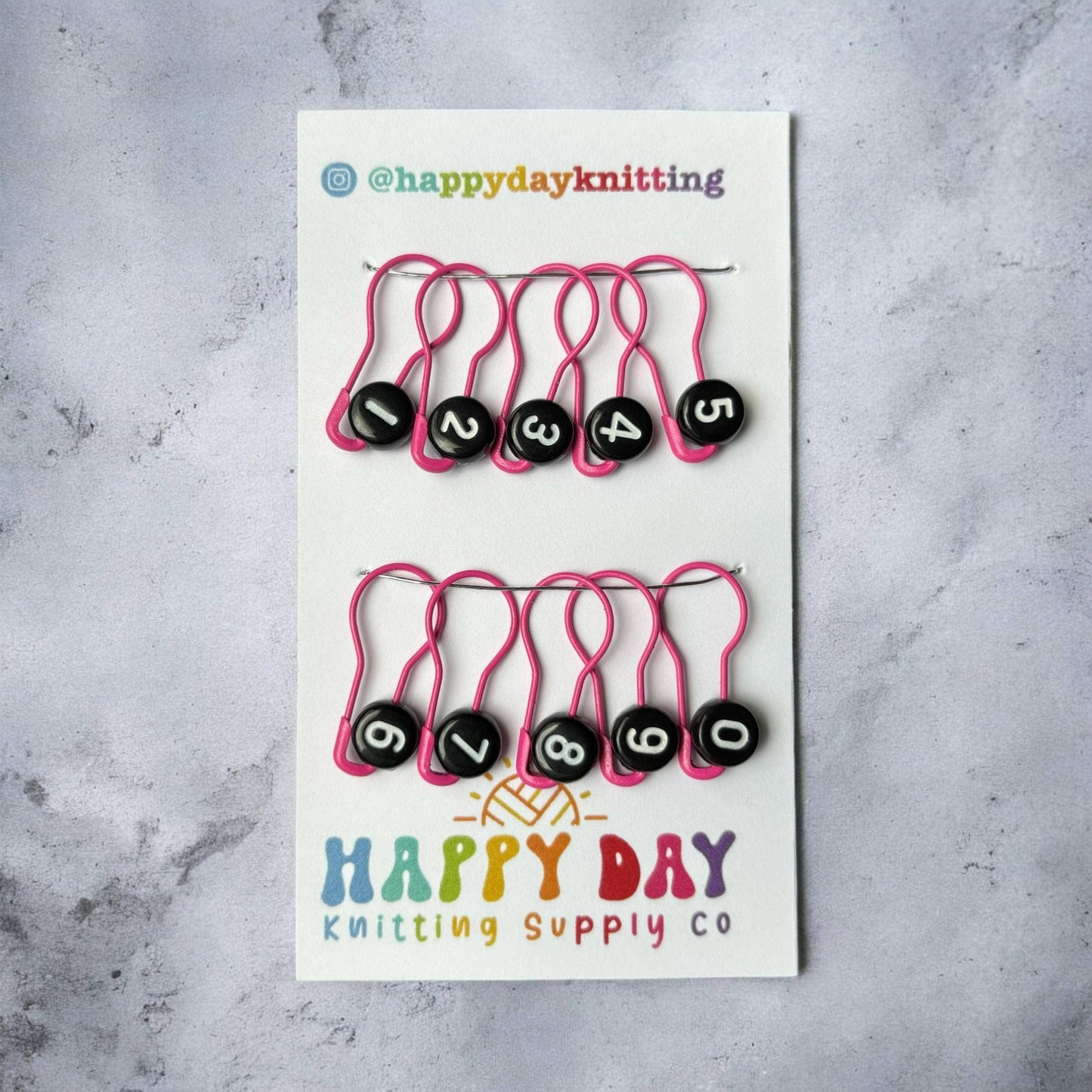 Bulb Pin Stitch Markers for Knitting/Crochet - Set of 10