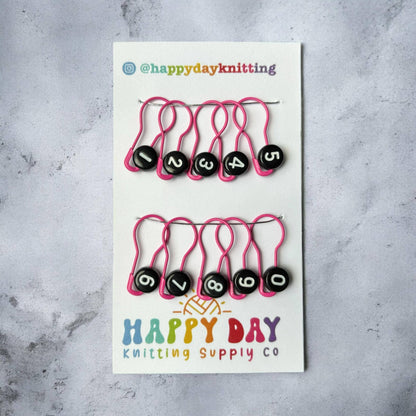 Bulb Pin Stitch Markers for Knitting/Crochet - Set of 10
