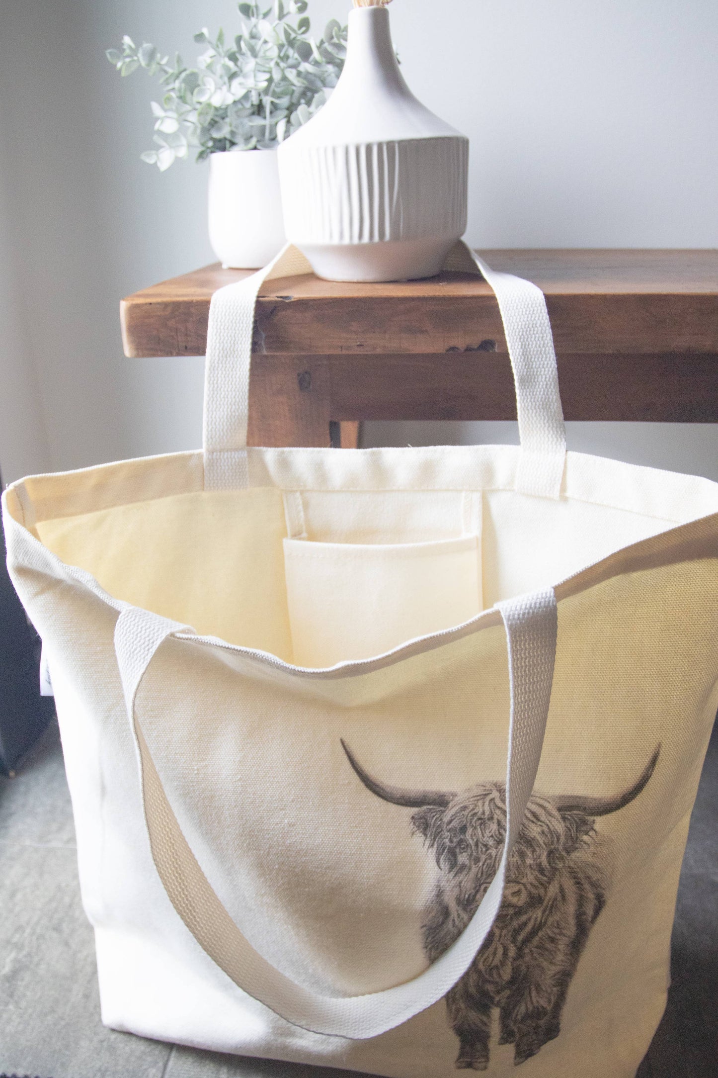 Bison Tote Bag - With Pocket