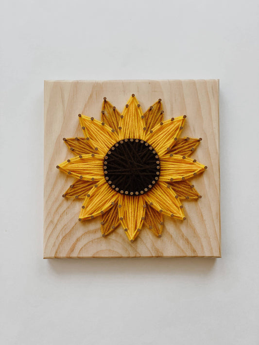 Sunflower DIY String Art Kit