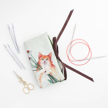Kasper the Cat | Needle Case  | Pencil Roll: Multi