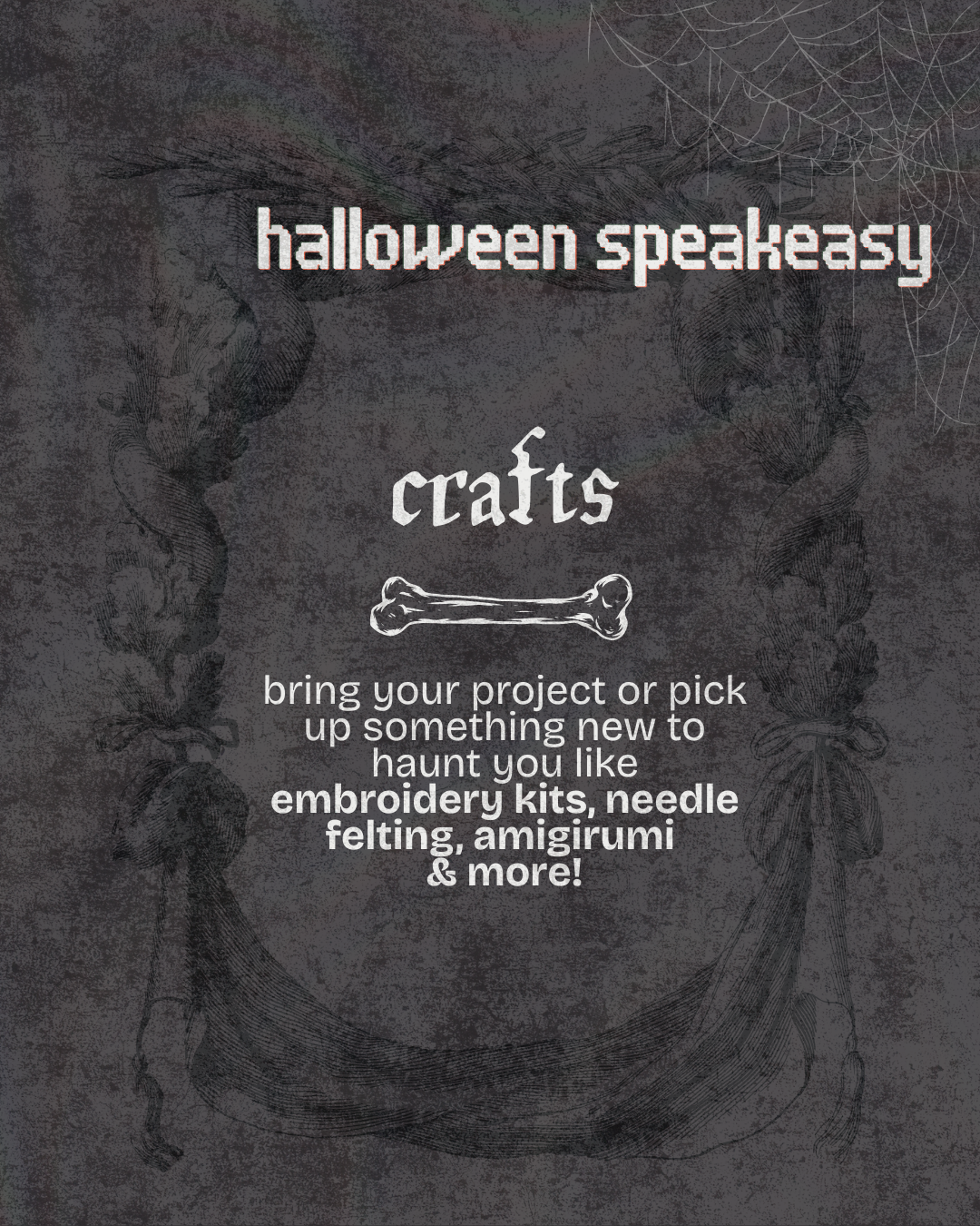 Halloween Speakeasy Night | Crafts, Mocktails & Snacks | October 31, 6:30 - 9