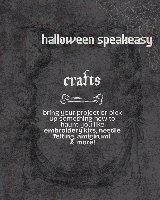 Halloween Speakeasy Night | Crafts, Mocktails & Snacks | October 31, 6:30 - 9