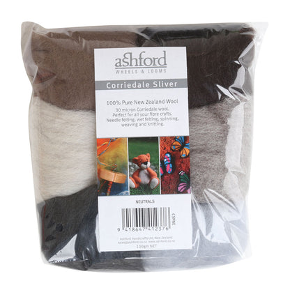 Corriedale Sliver | 7 Colours | 100 grams