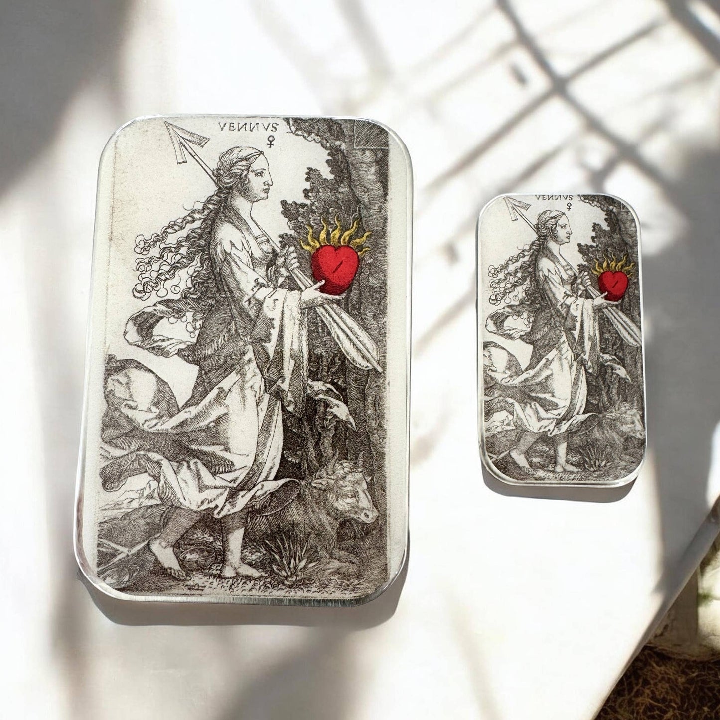 Venus & the Flaming Heart | Notions Tin (Large)