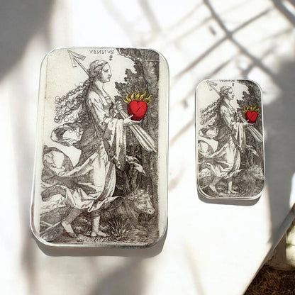 Venus & the Flaming Heart | Notions Tin (Large)