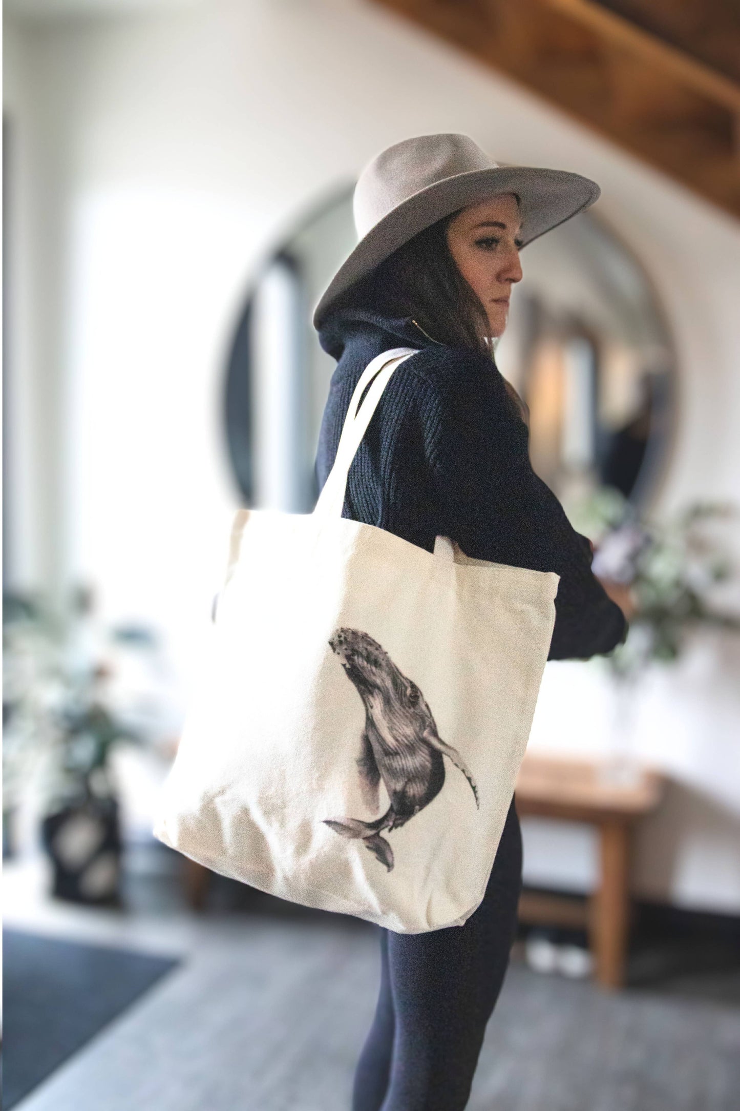 Bison Tote Bag - With Pocket
