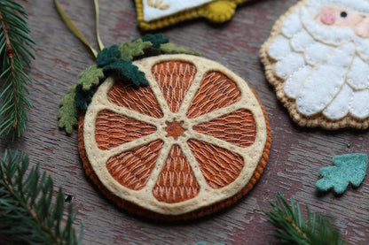 Dried Orange - Felt Ornament Kit