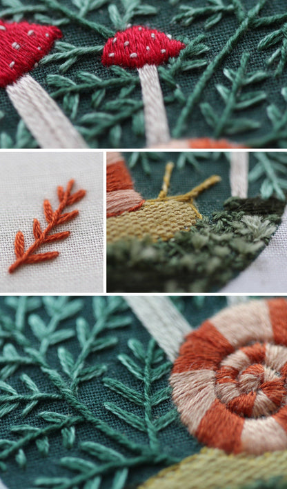 Forest Floor | Embroidery Stitch Sampler