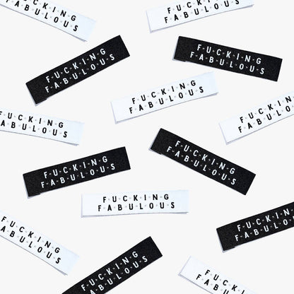 Fucking Fabulous Woven Labels | Garment Tags