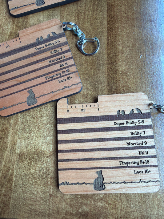 Cat & Bird Wraps Per Inch Spinners Card | Wooden
