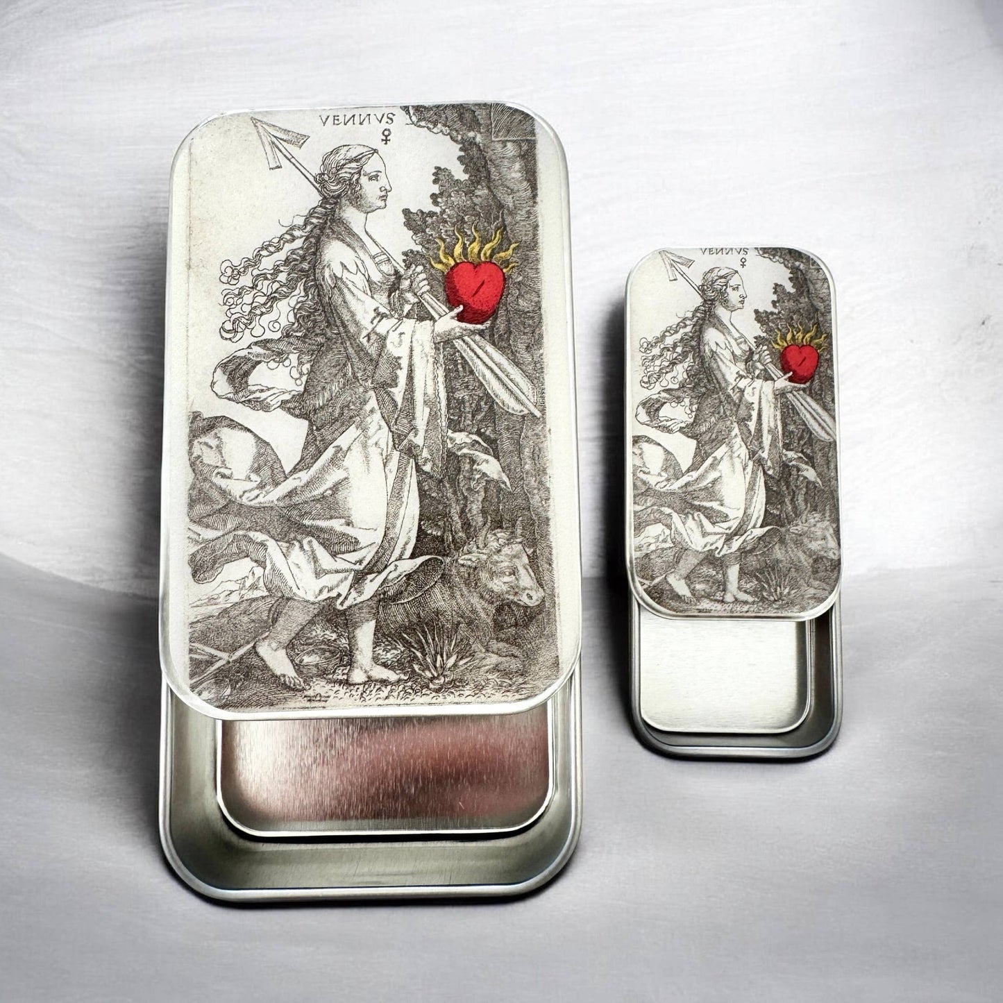 Venus & the Flaming Heart | Notions Tin (Large)