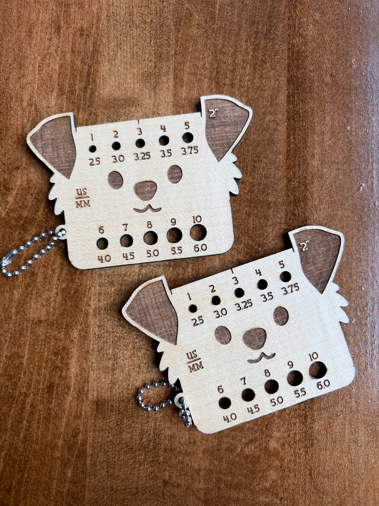 Dog Needle Gauge | Wooden