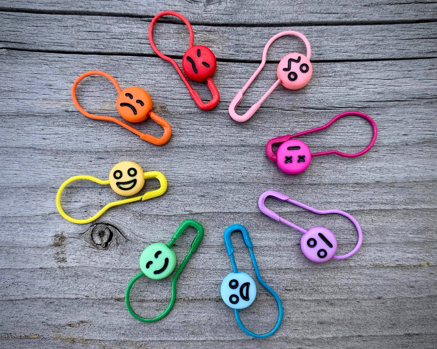 Mood Markers Bulb Pin Stitch/Progress Keepers | Set of 8