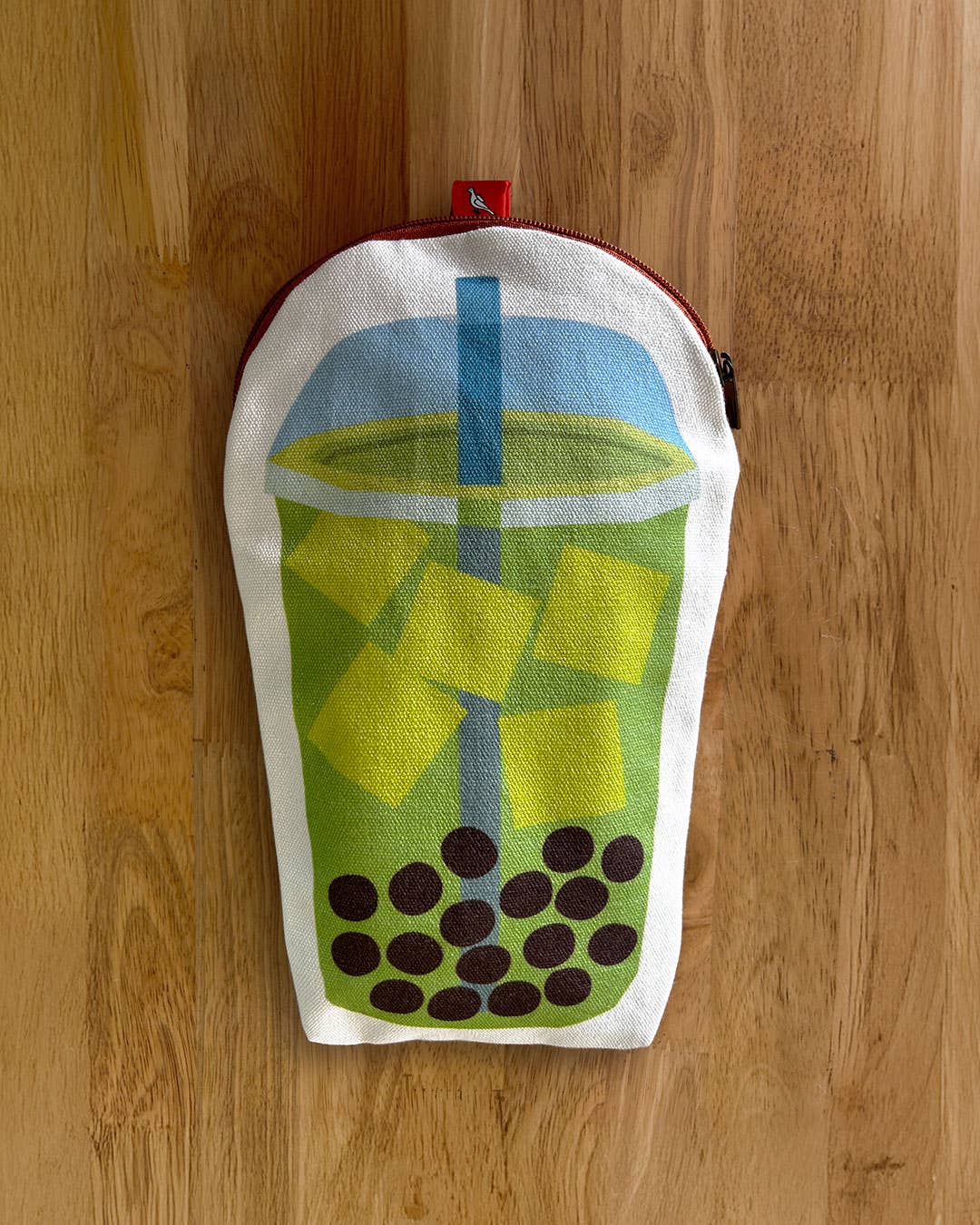 Bubble Tea Canvas Zipper Pouch/Pencil Case