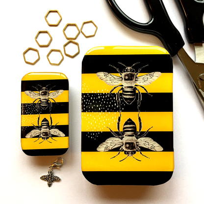 Bee Tin, Bee Notions Tin (Large)