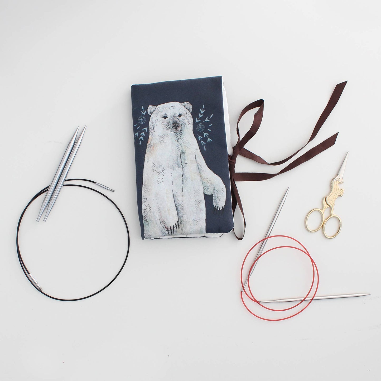 Boris the Bear | Needle Case | Pencil Case | Pencil Roll