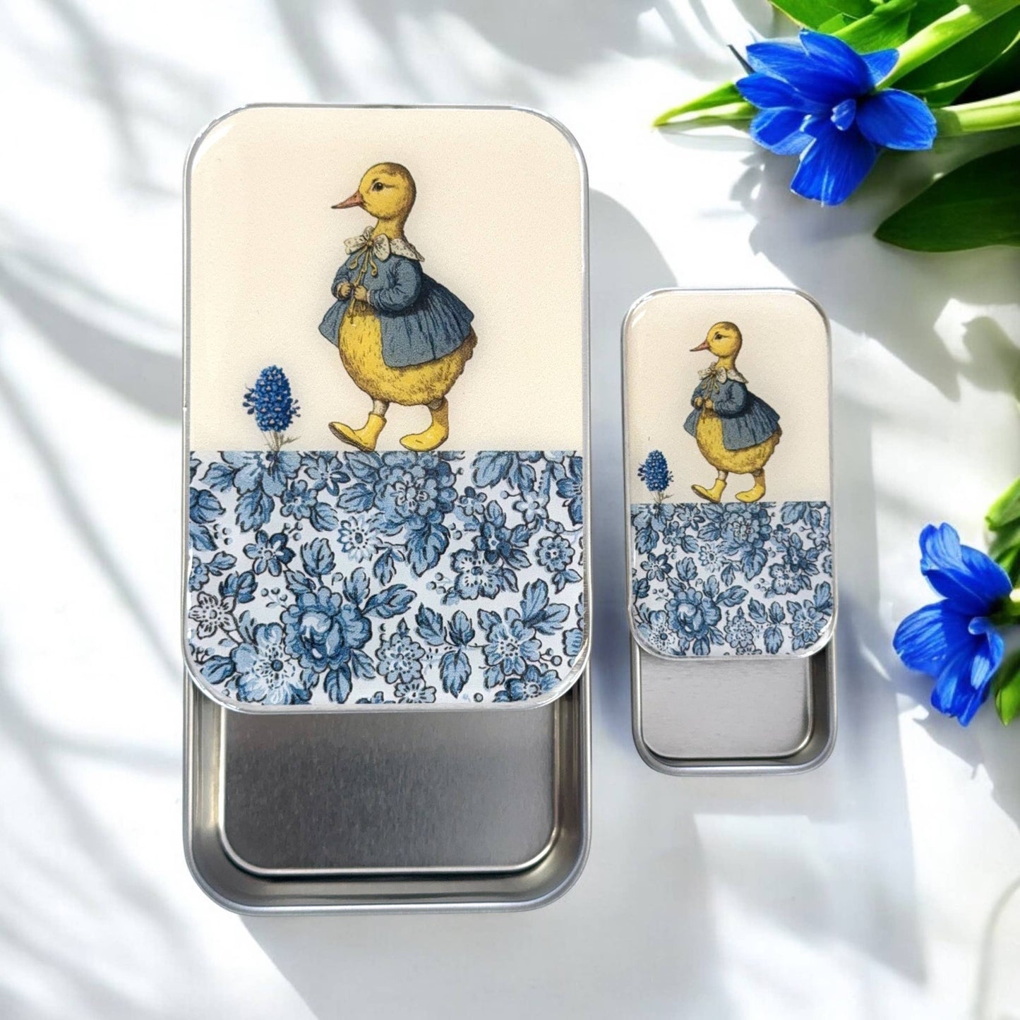 Duck and flower | Notions Tin (Small)