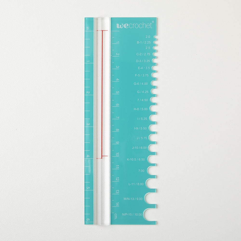 Crochet View Sized Gauge Ruler – The Spinnacle Yarn Cafe