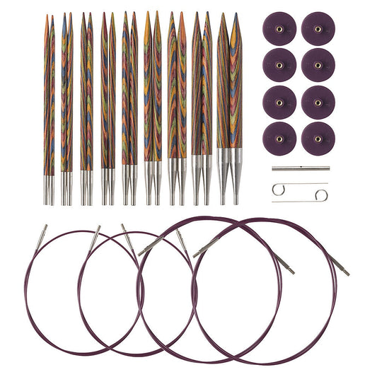 Interchangeable Knitting Needles - Rainbow Options Interchangeable Circular Set