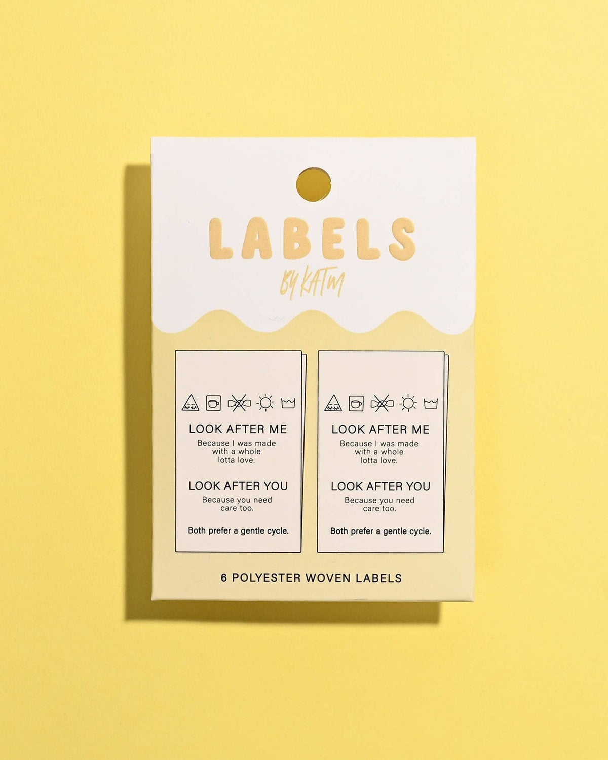 Look After Me, Look After You Woven Labels | Garment Tags
