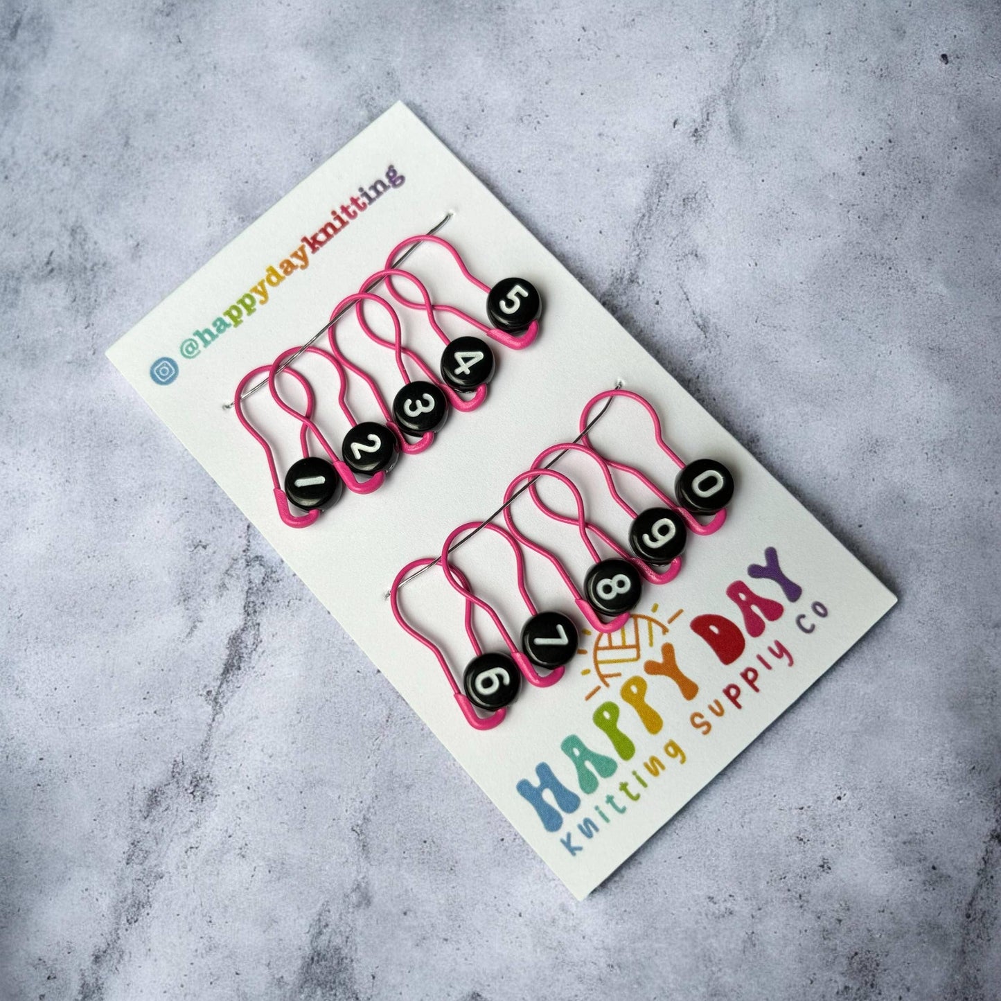 Bulb Pin Stitch Markers for Knitting/Crochet - Set of 10