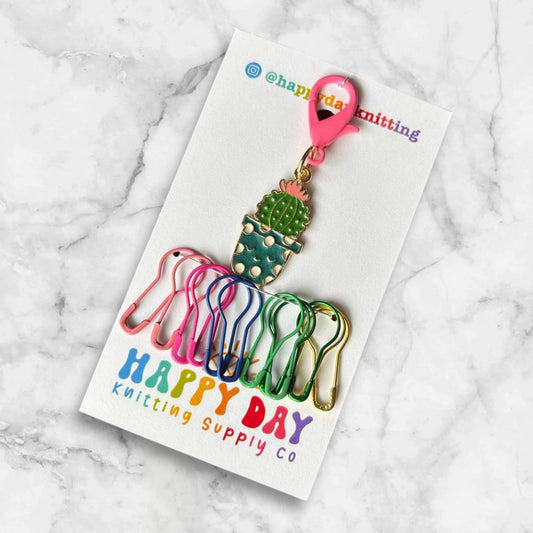 Colour Pop Cactus Stitch Marker & Bulb Pins