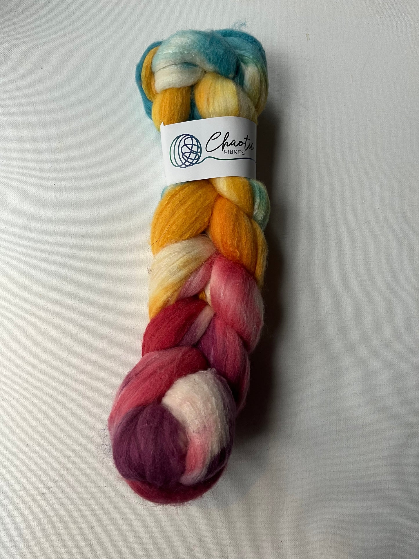 Hand Dyed Rambouillet, Silk | Braid | 100g