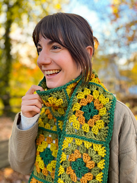 Granny Square Scarf Crochet Class