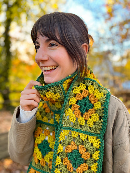 Granny Square Scarf Crochet Class