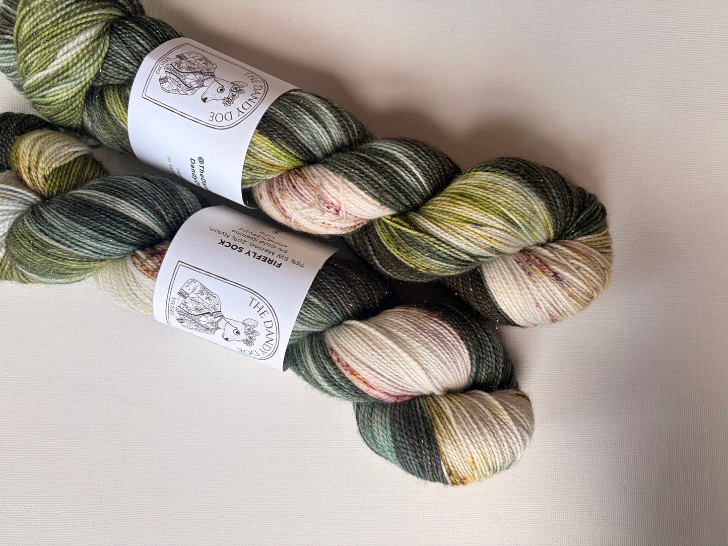 Firefly Sock | Fingering | SW Merino, Nylon, Stellina