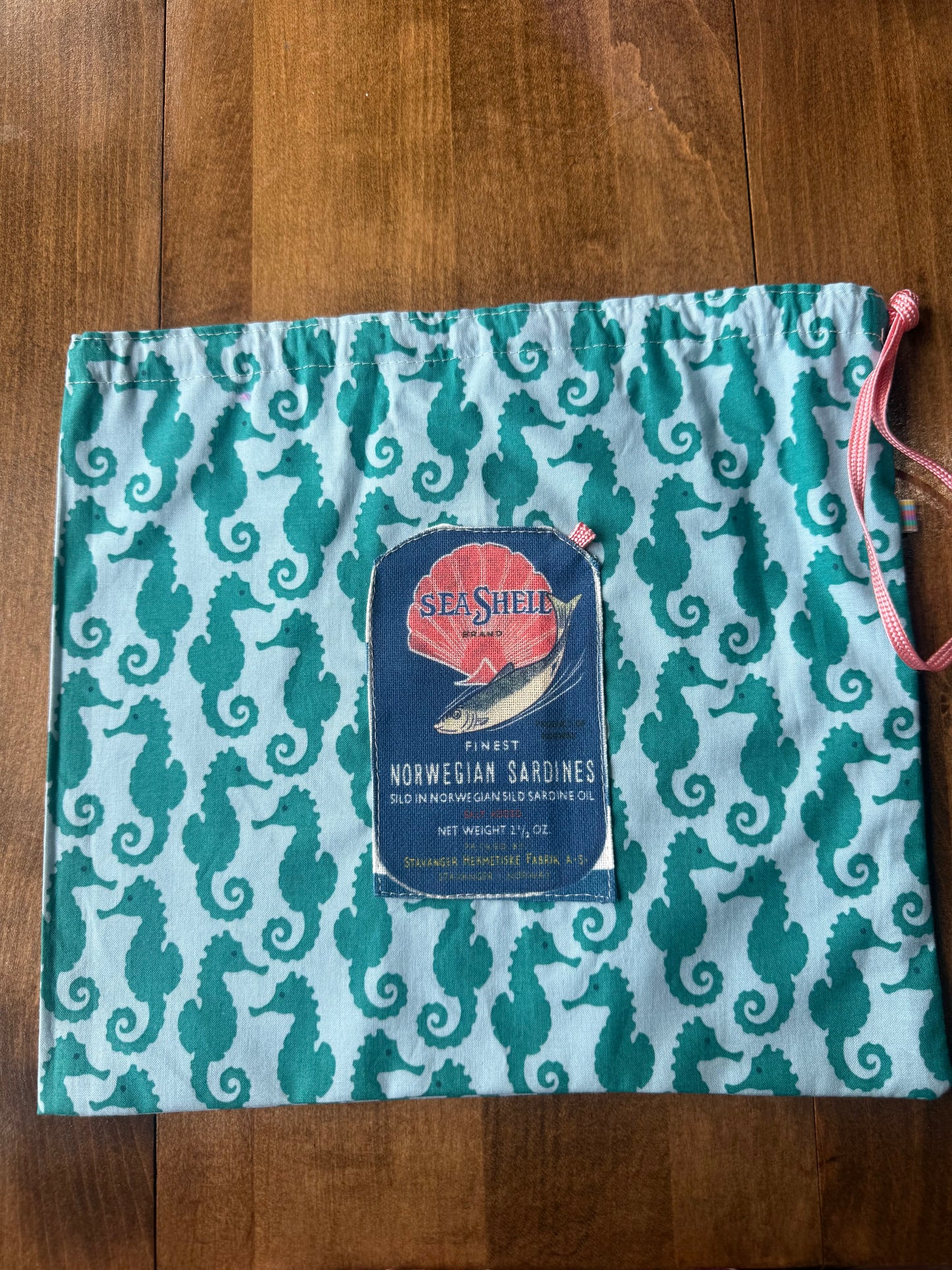 Mini Drawstring Bags | Sardine Theme