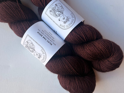 Silky Yak Sock | Fingering | SW Merino, Yak, Mulberry Silk