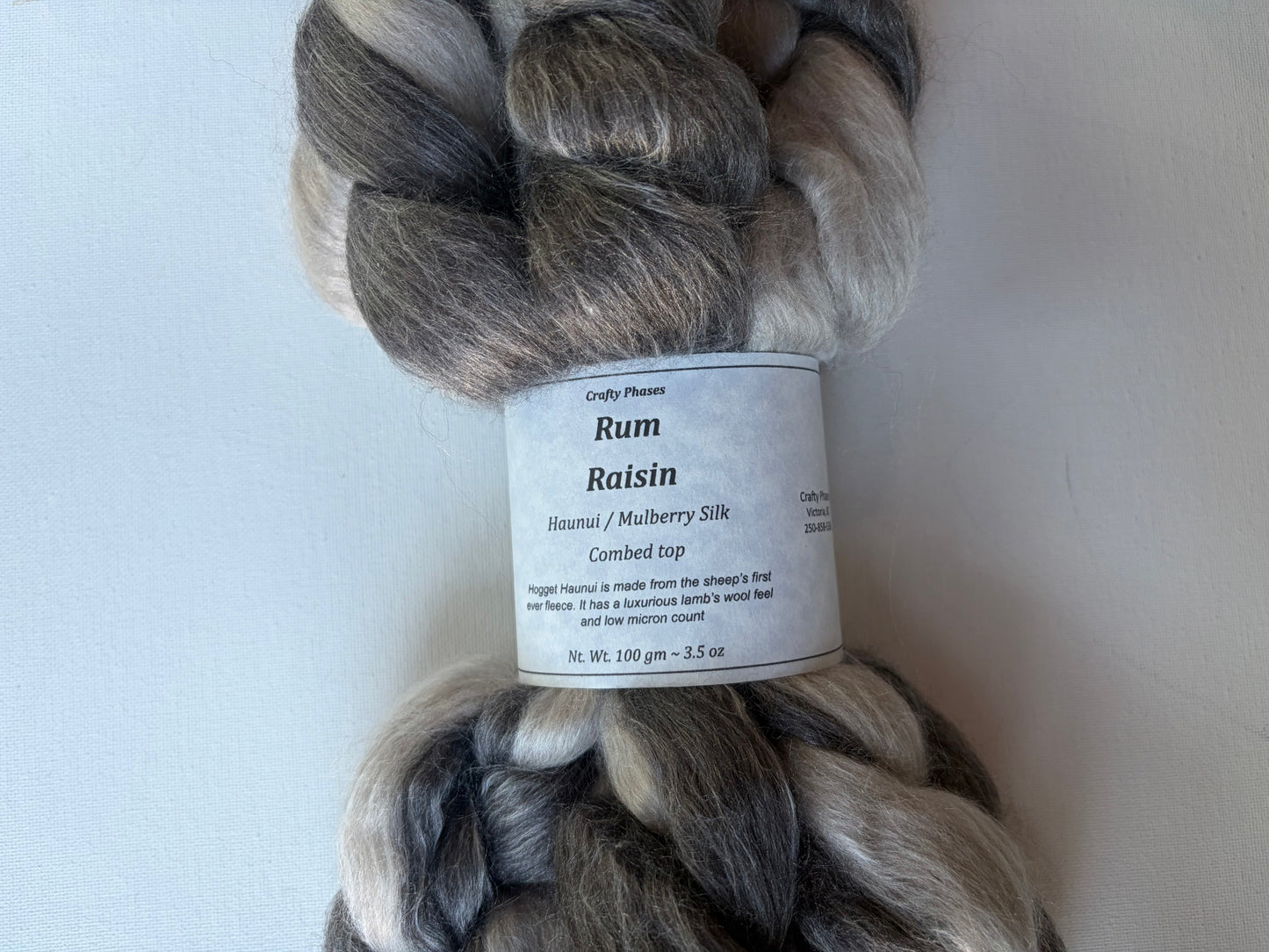 Hogget Haunui, Mulberry | 18.6 micron combed top