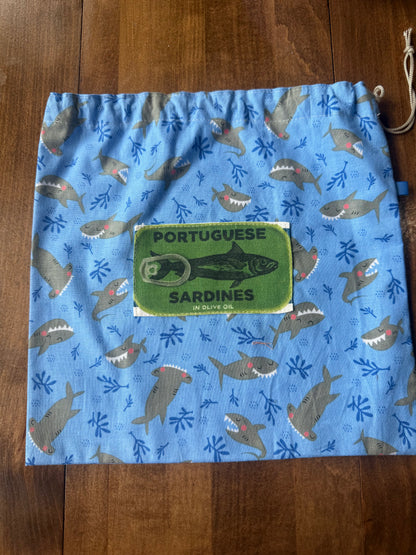 Mini Drawstring Bags | Sardine Theme
