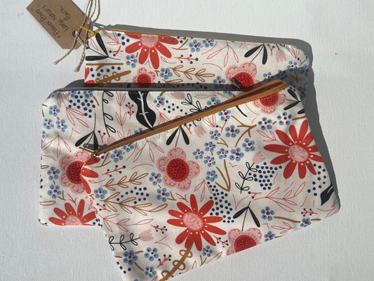 “Flower Power” Large Notion Pouches