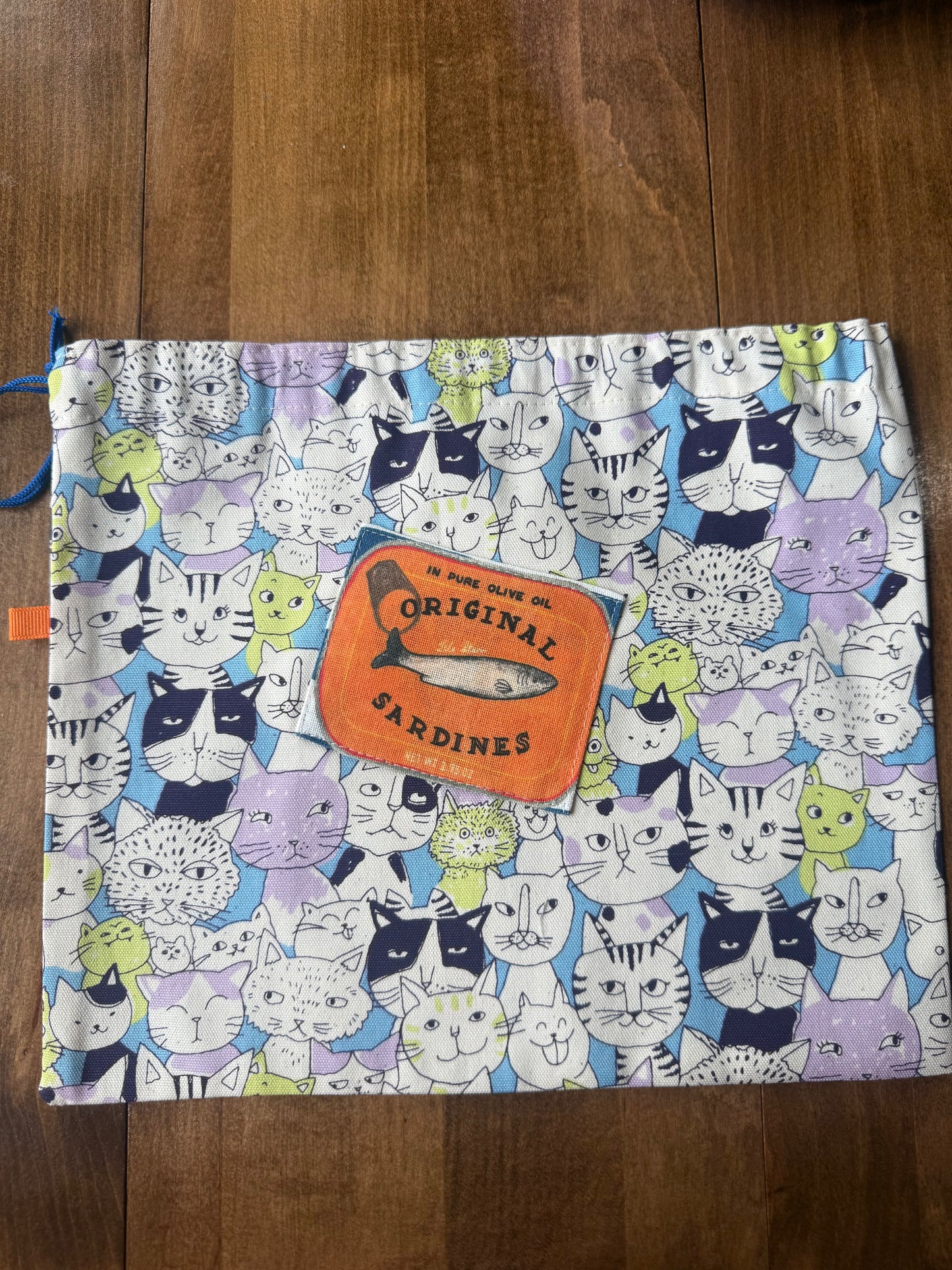 Mini Drawstring Bags | Sardine Theme