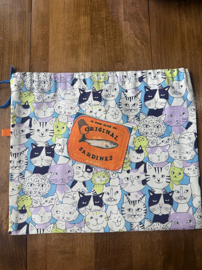 Mini Drawstring Bags | Sardine Theme